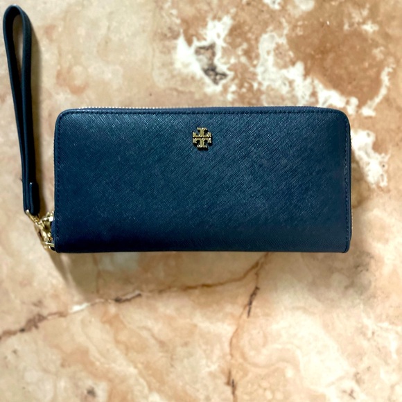 Tory Burch Handbags - Elegant Navy Blue Wallet